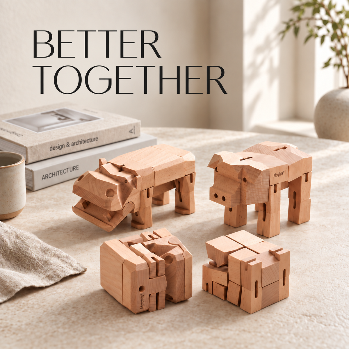 Toy or Sculpture? The Rise of Kinetic Decor for the Modern Home — Morphits® transformable wooden design object