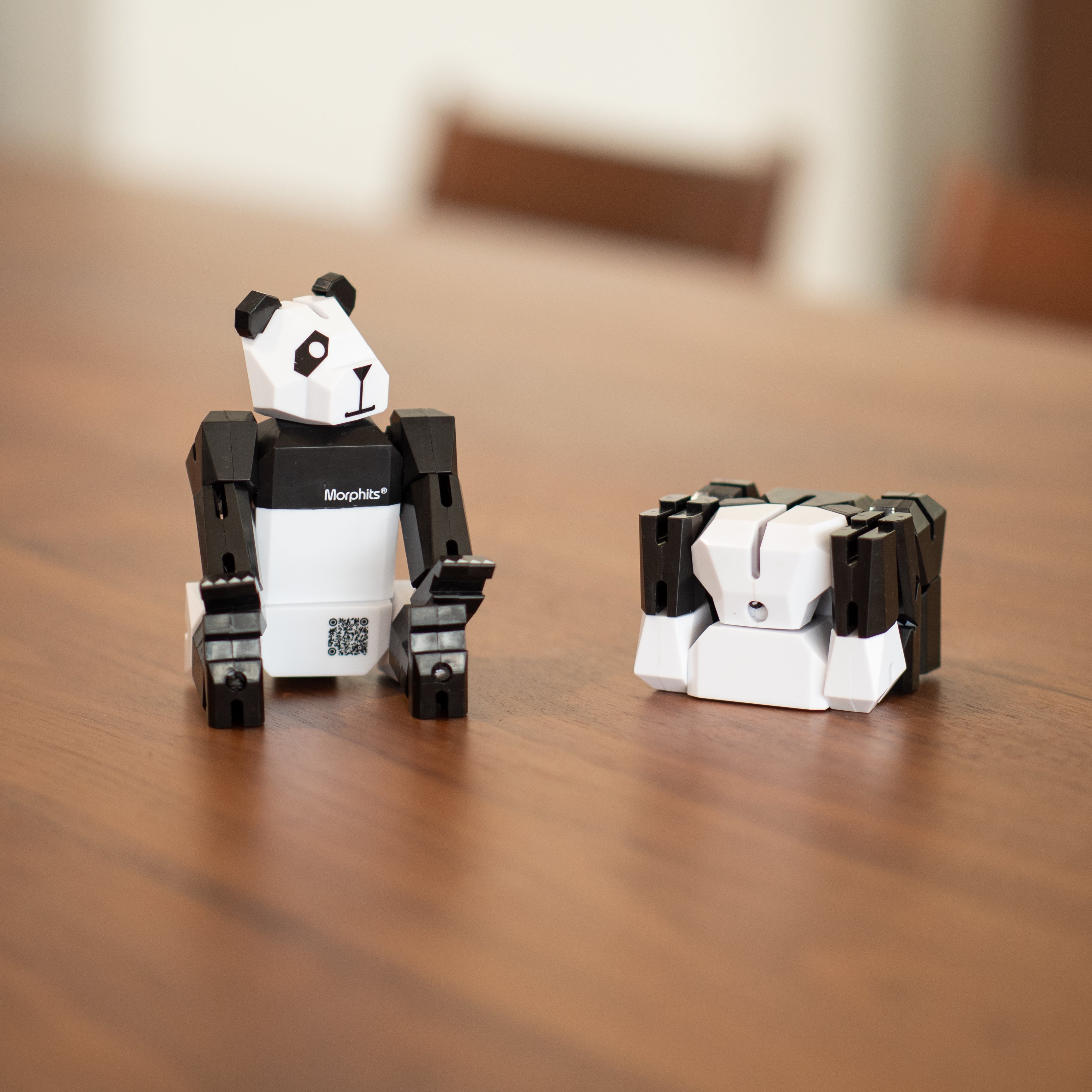 Morphits® Panda mini Duo – Playful Pocketable Art Toy (Set of 2)