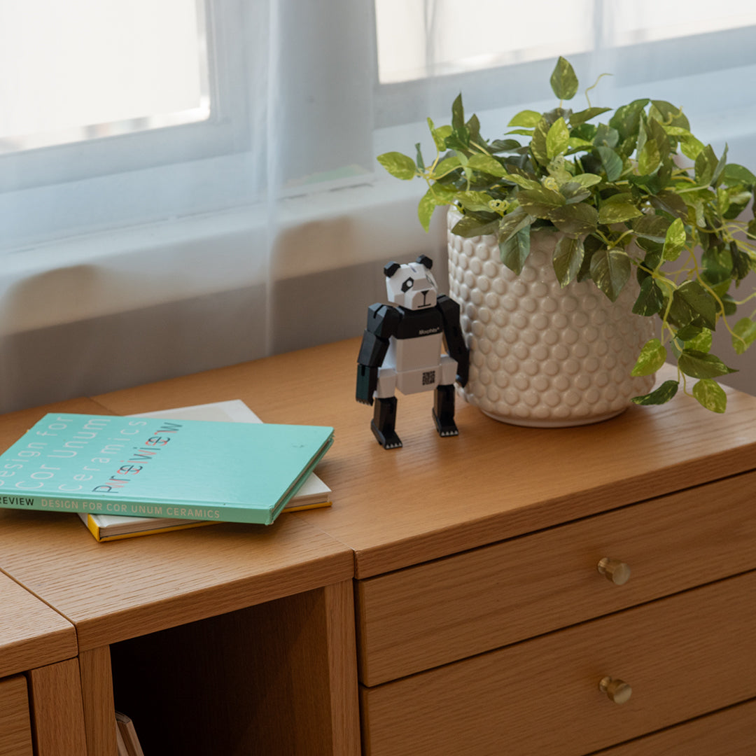 Morphits Panda Mini Duo - Transformable Wooden Design Object - Yoshiaki Ito Design