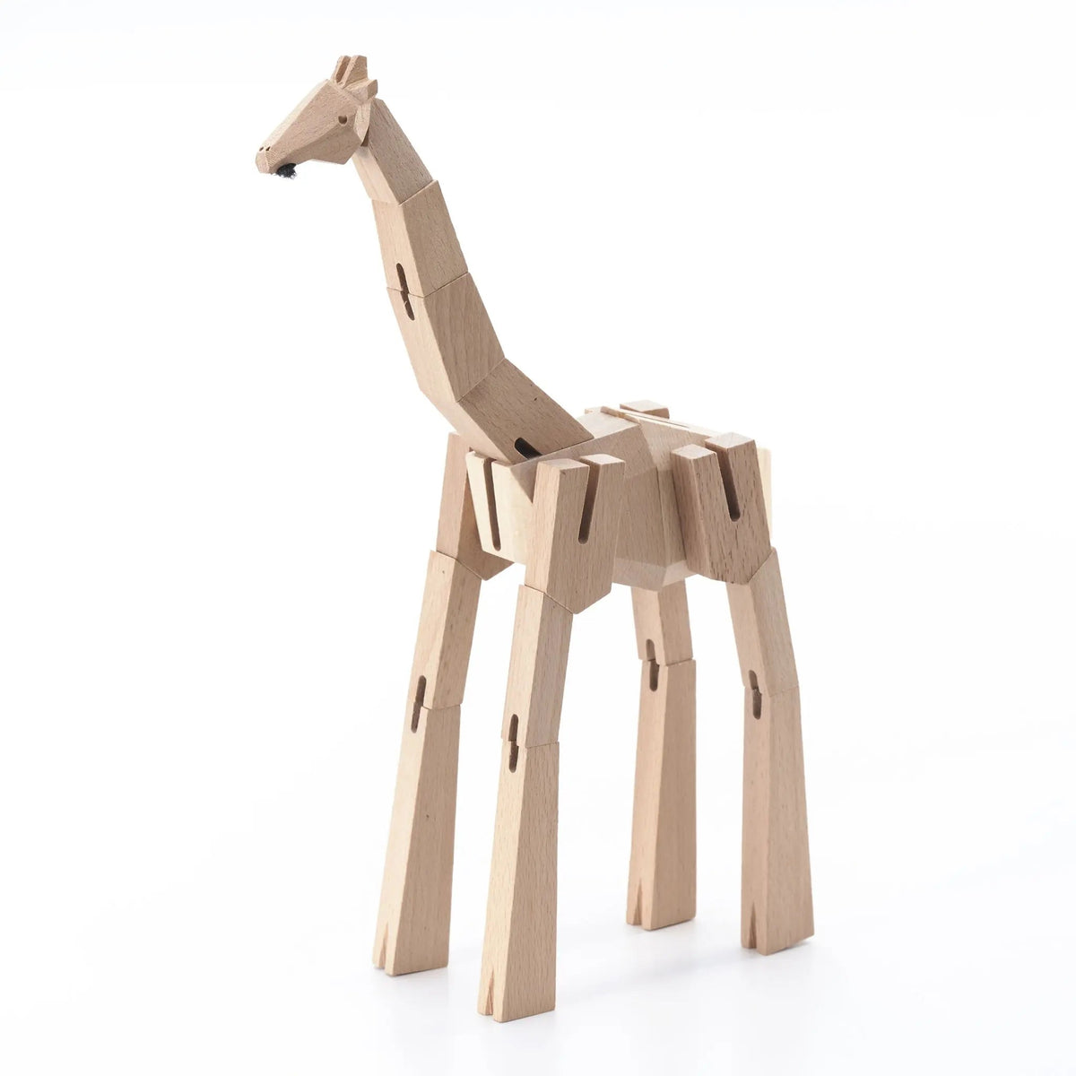 Morphits Giraffe Transformable Wooden Design Object - Interactive Art Piece - Yoshiaki Ito Design