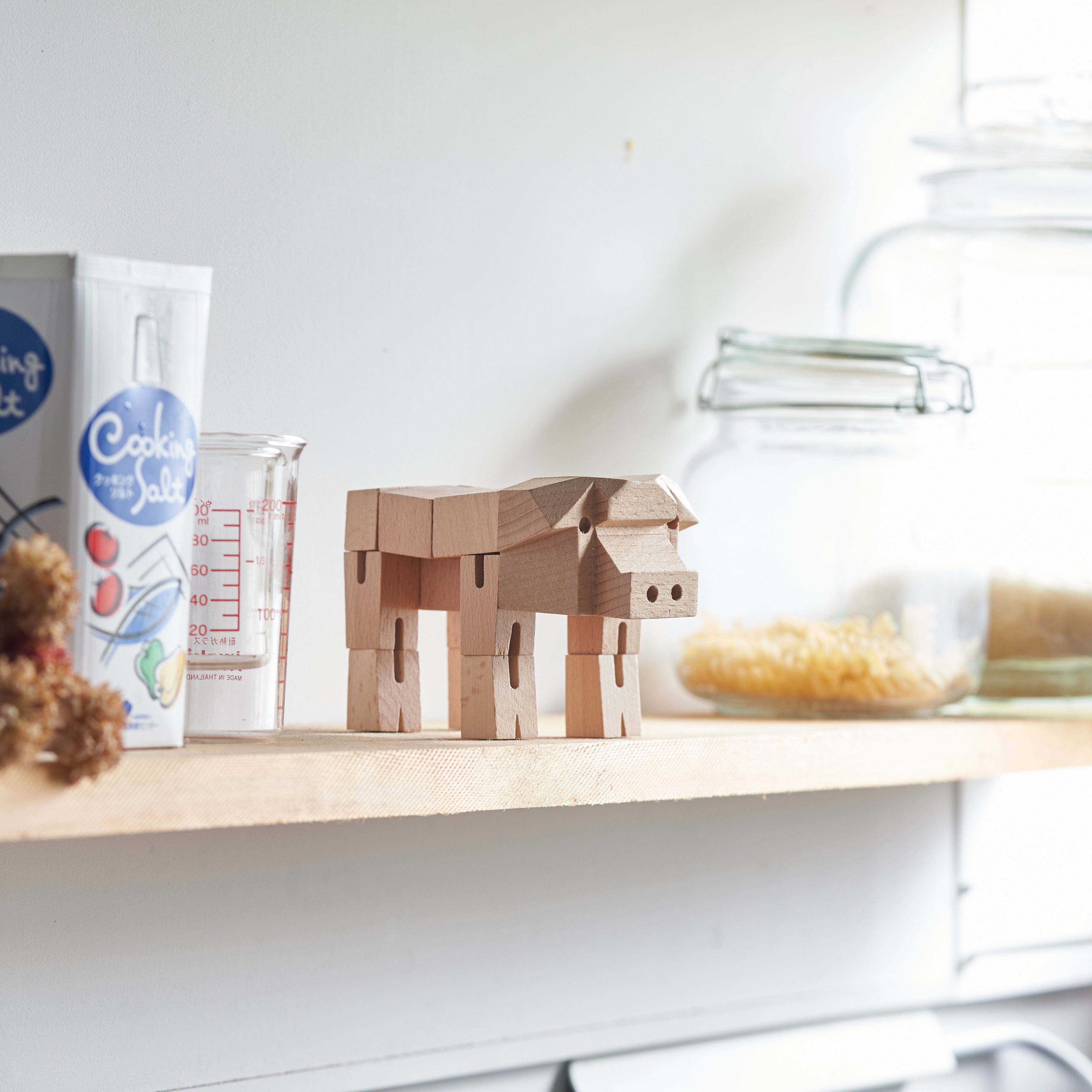 Morphits® All wooden Animal Zoo Set