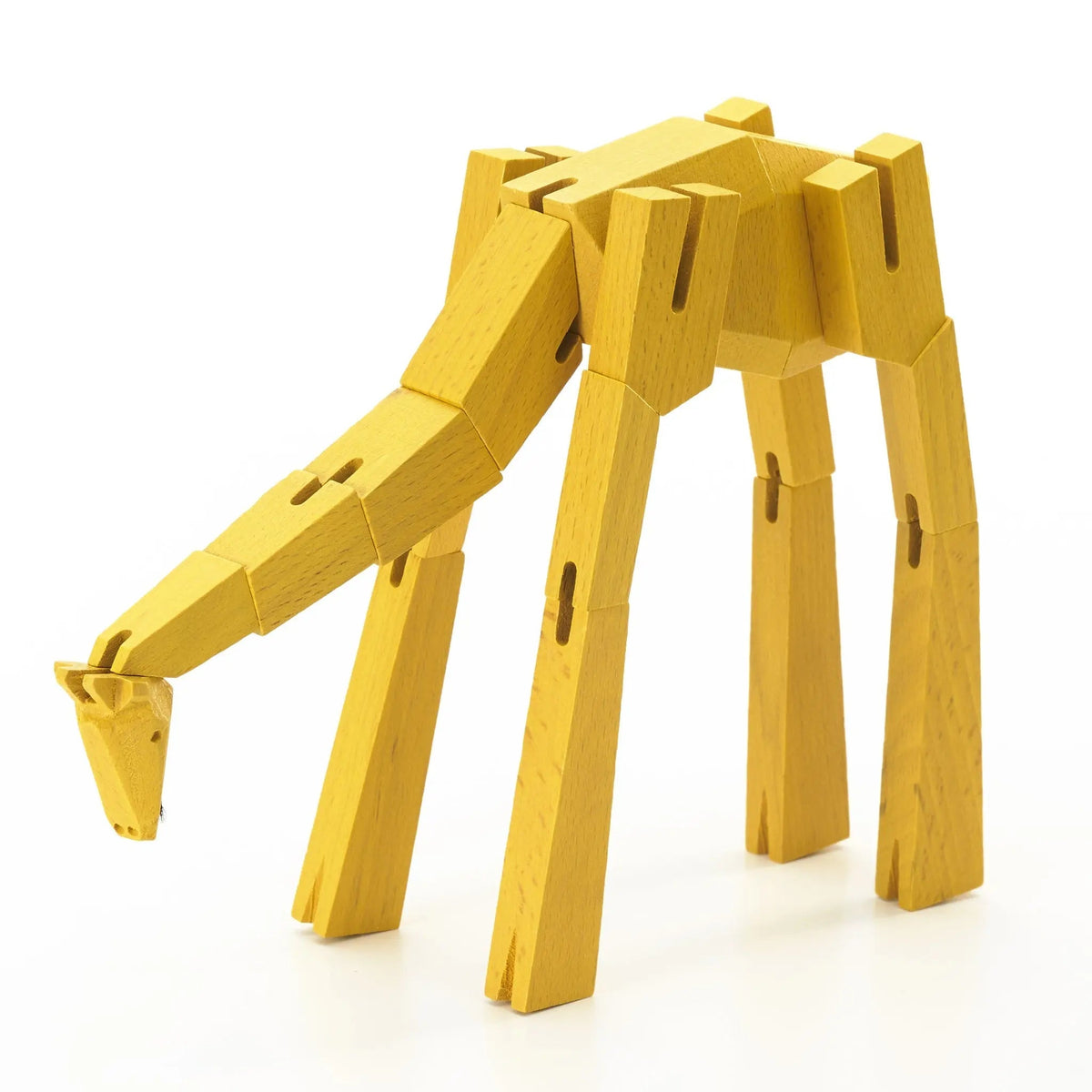 Morphits Giraffe Transformable Wooden Design Object - Interactive Art Piece - Yoshiaki Ito Design