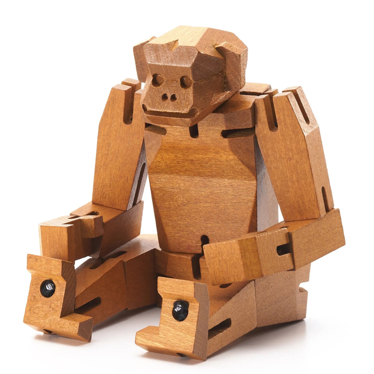 Morphits Monkey Transformable Wooden Design Object - Interactive Art Piece - Yoshiaki Ito Design
