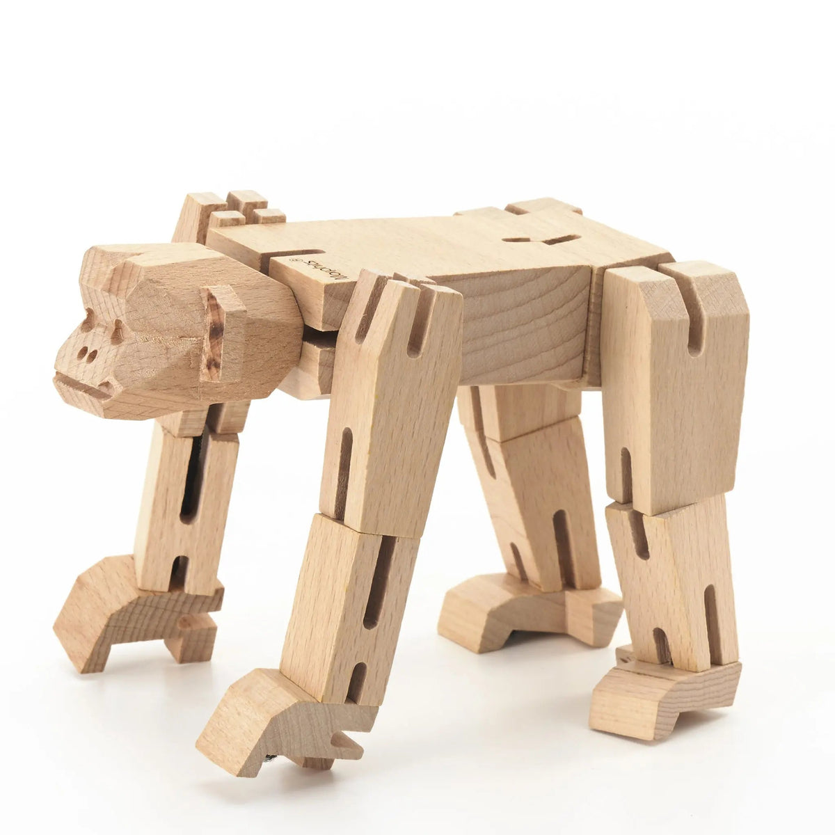 Morphits Monkey Transformable Wooden Design Object - Interactive Art Piece - Yoshiaki Ito Design
