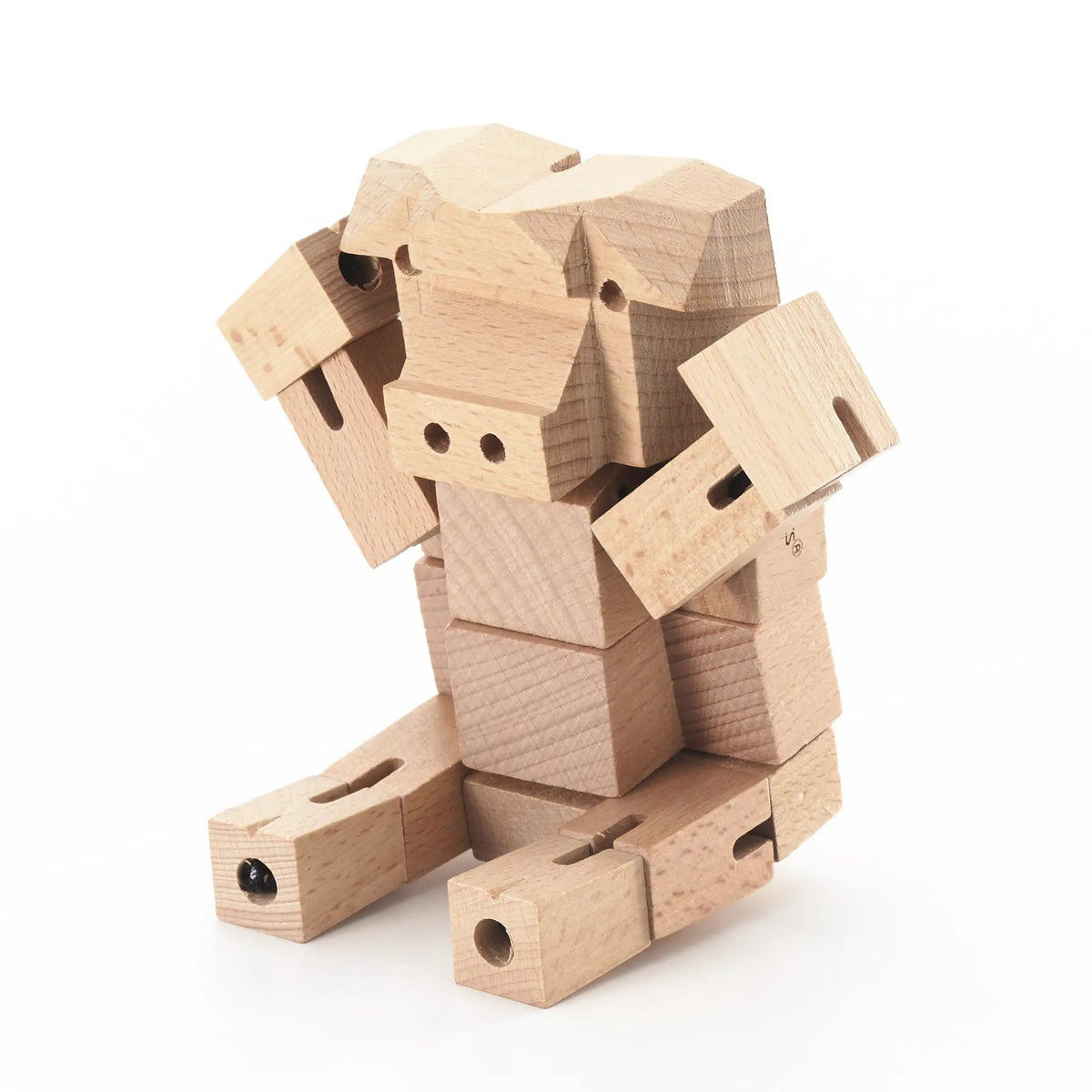 Morphits Pig Transformable Wooden Design Object - Interactive Art Piece - Yoshiaki Ito Design