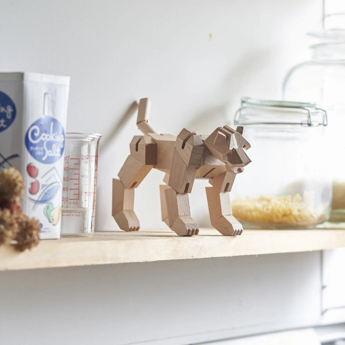 Morphits Tiger Transformable Wooden Design Object - Interactive Art Piece - Yoshiaki Ito Design