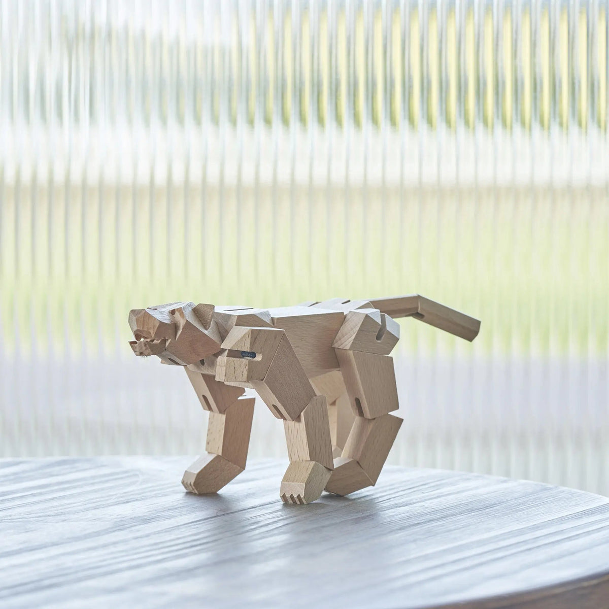 Morphits Tiger Transformable Wooden Design Object - Interactive Art Piece - Yoshiaki Ito Design