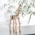 Load image into Gallery viewer, Morphits ® Giraffe Wooden Toy: Elevate Playtime with Tall Tales in our Wooden Playset World - Yoshiaki Ito Design Stand N2
