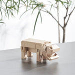 Load image into Gallery viewer, Morphits ® Hippo Wooden Toy: Explore the Wild with Poseable Wooden Playset Friends - Yoshiaki Ito Design Stand N3
