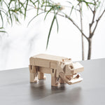 Load image into Gallery viewer, Morphits ® Hippo Wooden Toy: Explore the Wild with Poseable Wooden Playset Friends - Yoshiaki Ito Design Stand N3
