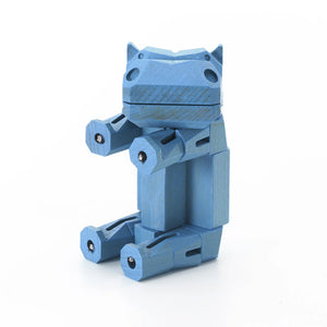 Morphits ® Hippo Wooden Toy: Explore the Wild with Poseable Wooden Playset Friends - Yoshiaki Ito Design Sit B2