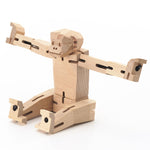 Load image into Gallery viewer, Morphits ® Monkey Wooden Toy: Unleash Creativity with Poseable Wooden Playset - Yoshiaki Ito Design Sit N2
