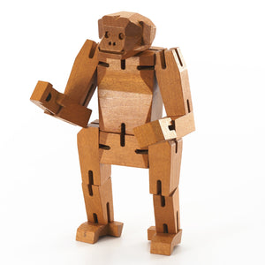 Morphits ® Monkey Wooden Toy: Unleash Creativity with Poseable Wooden Playset - Yoshiaki Ito Design Stand T1