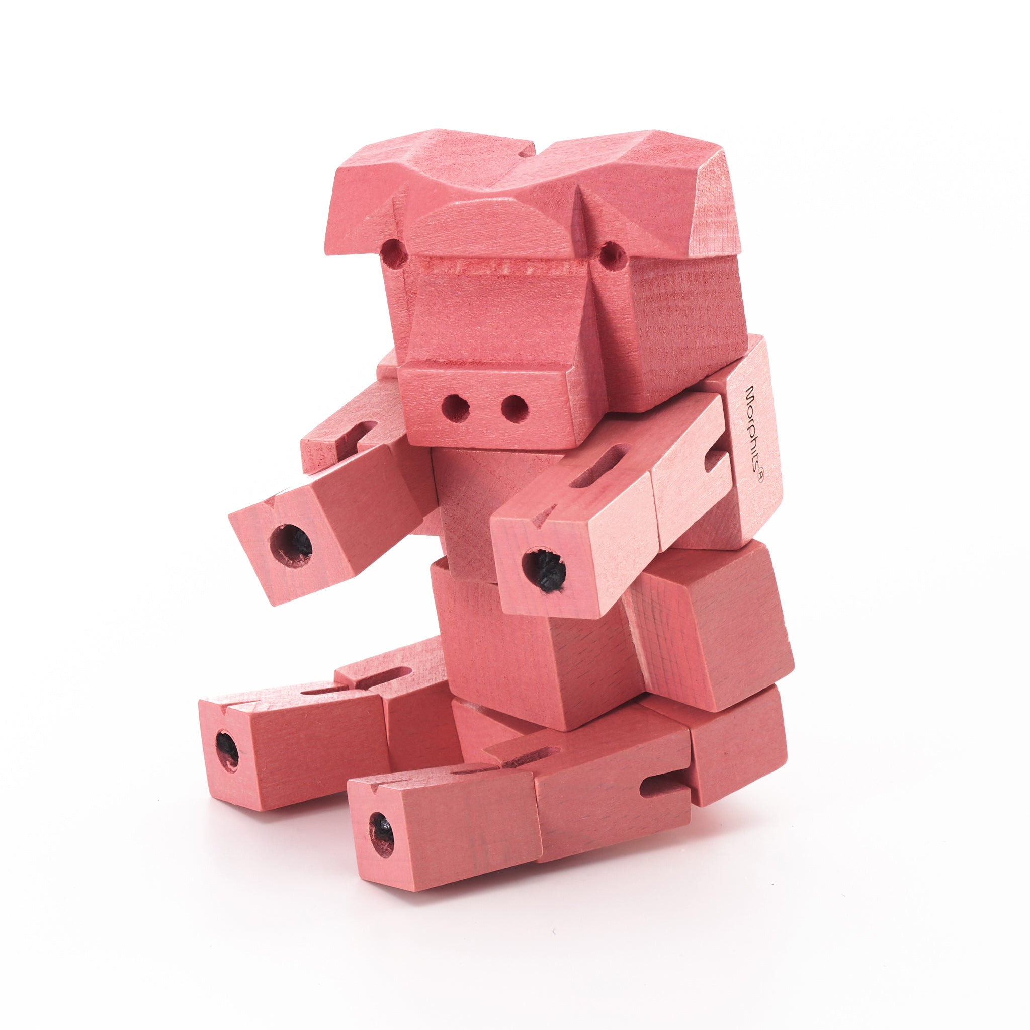Morphits ® Pig Wooden Toy: Whimsical Wooden Playset Companions for Imaginative Minds - Yoshiaki Ito Design Sit P1