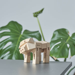 Morphits ® Pig Wooden Toy: Whimsical Wooden Playset Companions for Imaginative Minds - Yoshiaki Ito Design Stand N3