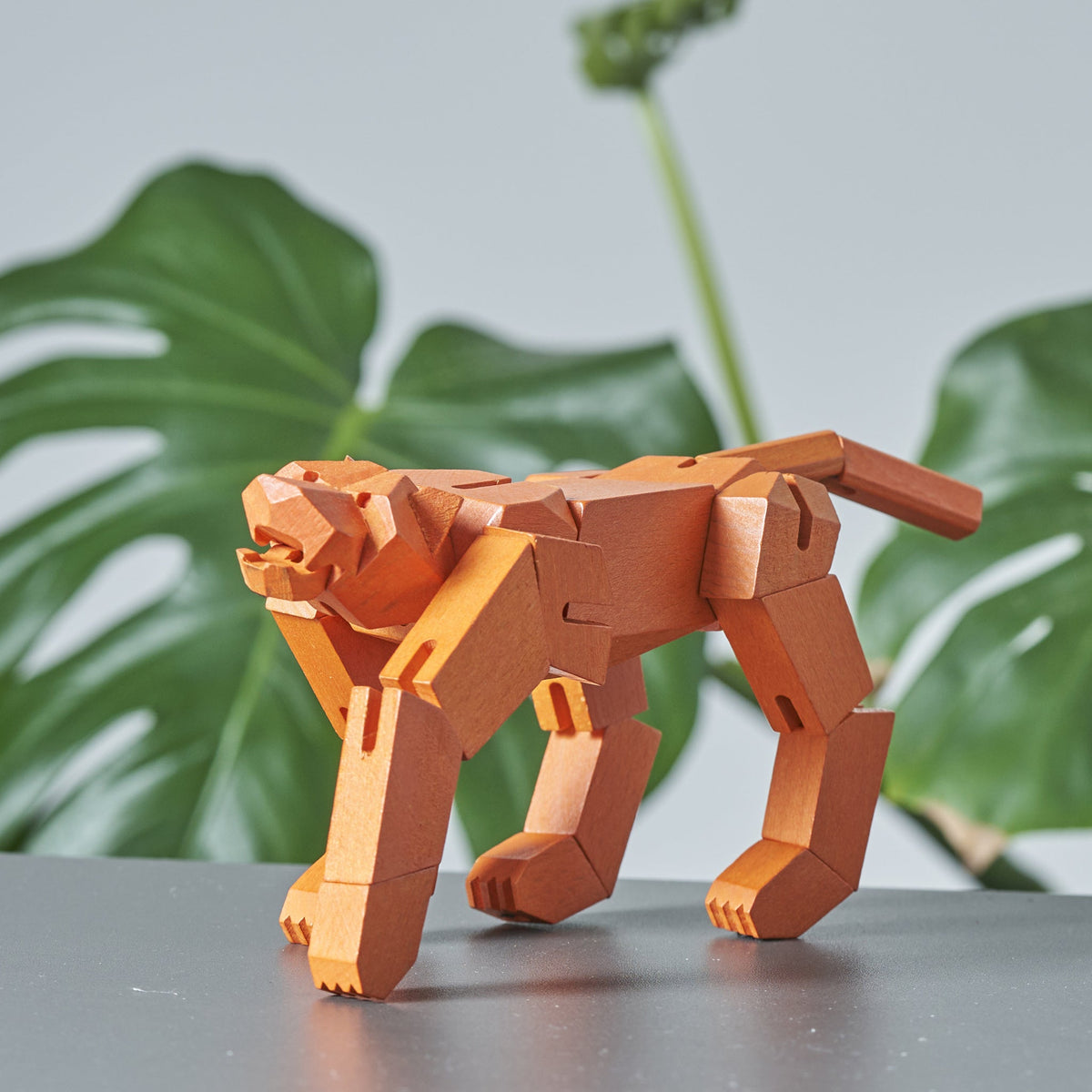 Morphits ® Tiger Wooden Toy: Roaring Adventures Await in our Wooden Playset - Yoshiaki Ito Design Stand O5