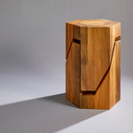 Load image into Gallery viewer, Yosegi Pair Stool - Jindai Cedar Edition -Furniture-Yoshiaki Ito Design japanese furniture style half nest 
